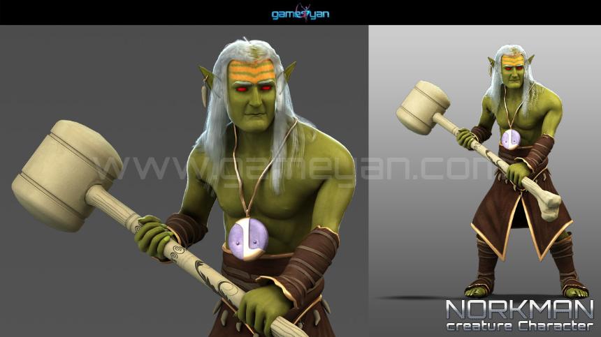 3D Prince Game Character Modeling and Animation 
